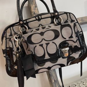 Black coach purse